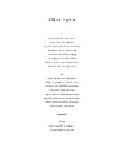 umak hymn lyrics